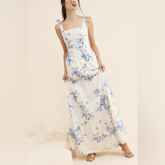 Agua Bendita Dresses & Skirts - EUC Agua Bendita x Anthropologie Toile print maxi dress
